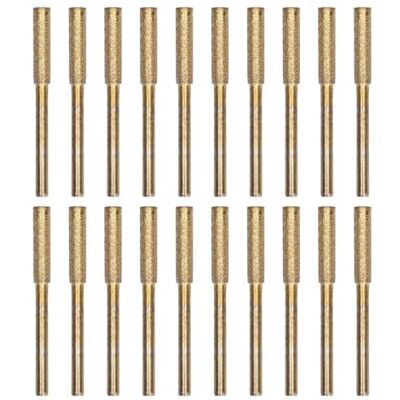 ULISEM Kit Di Affilatura Per Motosega Da 20 Pezzi Con Teste Abrasive Rotanti, Finitura Oro, 4,8 Mm ULISEM Kit Di Affilatura Per Motosega Da 20 Pezzi Con Teste Abrasive Rotanti, Finitura Oro, 4,8 Mm