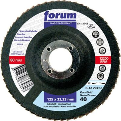 Forum - Gamma Macinazione Ø 125 Mm (12200 Giri / Min), 12 ° Piegato, Gola: 60 Forum - Gamma Macinazione Ø 125 Mm (12200 Giri / Min), 12 ° Piegato, Gola: 60