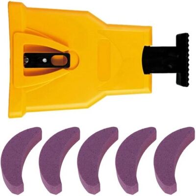 KEEMOTE Affilacatene Portatile - Include 5 Pietre Per Affilare Rapidamente Le Catene Delle Motoseghe (da 14 A 20 Pollici) Per Tagli Precisi E Una Lunga Durata. KEEMOTE Affilacatene Portatile - Include 5 Pietre Per Affilare Rapidamente Le Catene Delle Motoseghe (da 14 A 20 Pollici) Per Tagli Precisi E Una Lunga Durata.