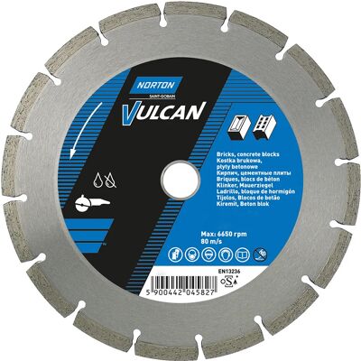 Symantec Disco Da Taglio Diamantato Vulcan Universal 125x22.23 Segmentato Symantec Disco Da Taglio Diamantato Vulcan Universal 125x22.23 Segmentato