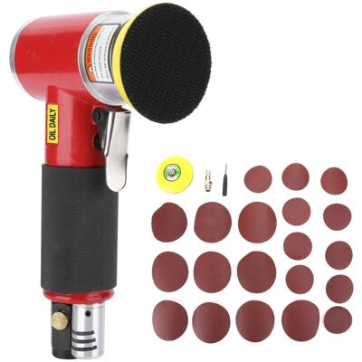 OEM Mini Levigatrice/lucidatrice Pneumatica Eccentrica Con Carta Abrasiva Per Auto, Rossa -crezuo OEM Mini Levigatrice/lucidatrice Pneumatica Eccentrica Con Carta Abrasiva Per Auto, Rossa -crezuo
