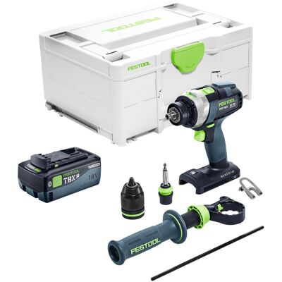 Festool Trapano A Percussione A Batteria Tpc 18/4 I-basic 18 V 75 Nm + 1x Batteria Ricaricabile 8,0 Ah + Caricatore Rapido + Systainer Festool Trapano A Percussione A Batteria Tpc 18/4 I-basic 18 V 75 Nm + 1x Batteria Ricaricabile 8,0 Ah + Caricatore Rapido + Systainer