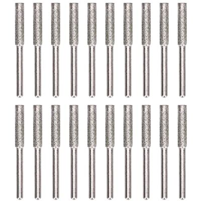 YOTOWN Set Di 20 Pietre Per Affilare Catene Per Motosega – 4 Mm Argento – Smeriglio – Kit Per Lucidatura E Levigatura YOTOWN Set Di 20 Pietre Per Affilare Catene Per Motosega – 4 Mm Argento – Smeriglio – Kit Per Lucidatura E Levigatura