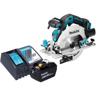 Makita Dhs 680 Z Sega Circolare A Batteria 18 V 165 Mm Brushless + 1x Batteria 9,0 Ah + Caricabatterie Makita Dhs 680 Z Sega Circolare A Batteria 18 V 165 Mm Brushless + 1x Batteria 9,0 Ah + Caricabatterie