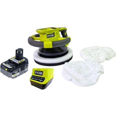 Ryobi Rbp18250-0 Lucidatrice A Batteria 18 V 250 Mm + 1x Batteria 5,0 Ah + Caricabatterie Ryobi Rbp18250-0 Lucidatrice A Batteria 18 V 250 Mm + 1x Batteria 5,0 Ah + Caricabatterie