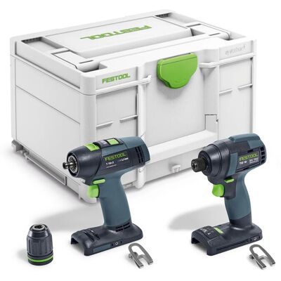 Festool Avvitatore A Impulsi A Batteria Tid 18 E Trapano Avvitatore A Batteria T 18+3 Senza Batteria E Caricabatterie Festool Avvitatore A Impulsi A Batteria Tid 18 E Trapano Avvitatore A Batteria T 18+3 Senza Batteria E Caricabatterie