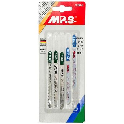MPS Assortimento Da 5 Lame Per Seghetto Alternativo MPS Assortimento Da 5 Lame Per Seghetto Alternativo