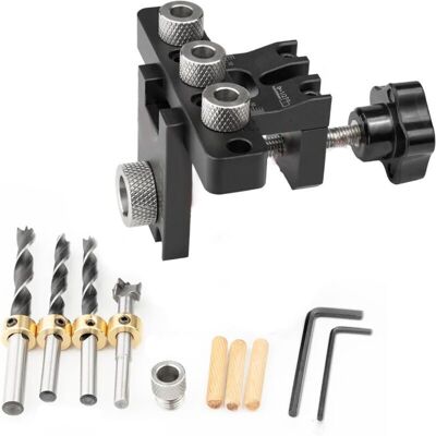OEM Morsetto Per Tasselli A Foro Dritto, Set Di Tasselli Autocentranti Multifunzione Regolabile - Set Di Morsetti Per Tasselli 3 In 1 Per Punte Da Trapano Da 8/10/15 Mm - Crezuo OEM Morsetto Per Tasselli A Foro Dritto, Set Di Tasselli Autocentranti Multifunzione Regolabile - Set Di Morsetti Per Tasselli 3 In 1 Per Punte Da Trapano Da 8/10/15 Mm - Crezuo
