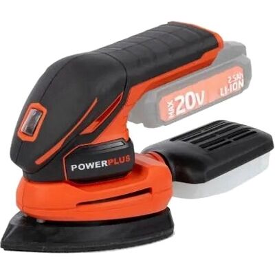 Smerigliatrice a Mano PowerPlus - Leggera, senza fili, aspirazione polvere - 20V Smerigliatrice a Mano PowerPlus - Leggera, senza fili, aspirazione polvere - 20V
