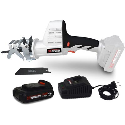 X-PERFORMER Sega 20v Portable - Legno E Metallo Cup -2700 T / Min - Xperformer Xpcbr20li - Batteria 2 Ah E Caricabatteria Inclusi X-PERFORMER Sega 20v Portable - Legno E Metallo Cup -2700 T / Min - Xperformer Xpcbr20li - Batteria 2 Ah E Caricabatteria Inclusi