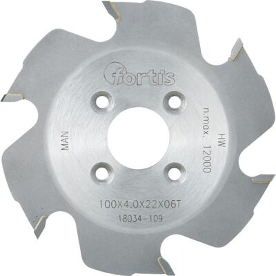 Fortis Taglierina Scanalatura 100x4,0x22 Dent 6w Fortis Taglierina Scanalatura 100x4,0x22 Dent 6w