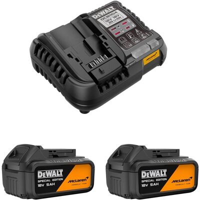 DeWalt Power Set Mclaren (2 X 18v 5,0 Ah + Dcb1104) DeWalt Power Set Mclaren (2 X 18v 5,0 Ah + Dcb1104)