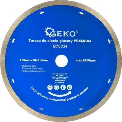 GEKO - 250x10x22,2mm - Disco taglio diamantato GEKO - 250x10x22,2mm - Disco taglio diamantato