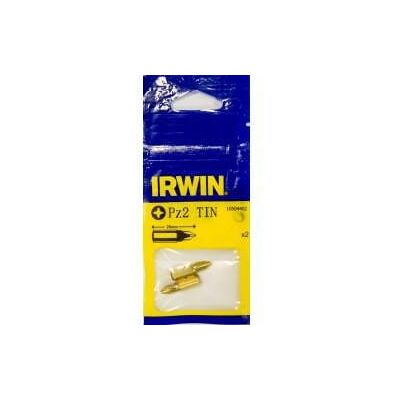 IRWIN IRW10504402 Bit cacciavite PZ2 25mm Titan Confezione da 2 IRWIN IRW10504402 Bit cacciavite PZ2 25mm Titan Confezione da 2