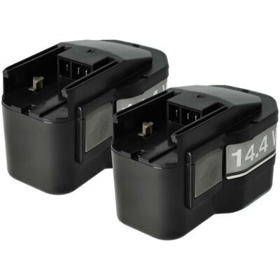 Kit Batterie VHBW per Milwaukee - 14,4V 1500mAh NiMH - 2 pezzi Kit Batterie VHBW per Milwaukee - 14,4V 1500mAh NiMH - 2 pezzi
