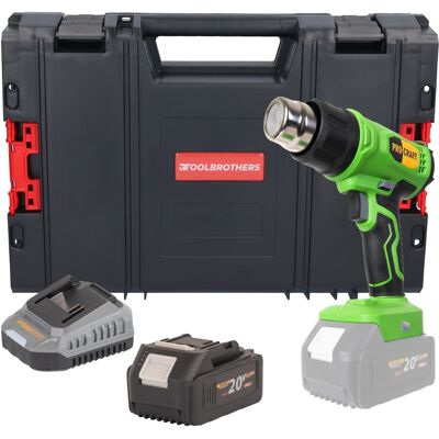 Procraft Pistola Ad Aria Calda A Batteria Ph24bb 20 V 50 - 550 °c + 1x Batteria 4,0 Ah + Caricabatteria + Valigetta Rhino Procraft Pistola Ad Aria Calda A Batteria Ph24bb 20 V 50 - 550 °c + 1x Batteria 4,0 Ah + Caricabatteria + Valigetta Rhino