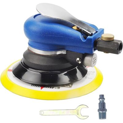 FOCTRO Levigatrice Orbitale Pneumatica Da 125 Mm (5"), Lucidatrice/sabbiatrice Eccentrica Multi-azione, Rotazione A 10.000 Giri/min, Con Controllo Della Velocità. FOCTRO Levigatrice Orbitale Pneumatica Da 125 Mm (5"), Lucidatrice/sabbiatrice Eccentrica Multi-azione, Rotazione A 10.000 Giri/min, Con Controllo Della Velocità.