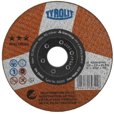 TYROLIT Disco Taglio Premium Diametrono-fe 115x2,5 39624 TYROLIT Disco Taglio Premium Diametrono-fe 115x2,5 39624