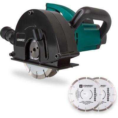 VONROC Scanalatrice Da Muro 1700w-150mm. Include 4 Dischi Diamantati E Sacca Portautensili VONROC Scanalatrice Da Muro 1700w-150mm. Include 4 Dischi Diamantati E Sacca Portautensili