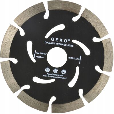 IMPORT Disco Diamantato Geko G00287 125 Mm Saldato Laser Taglio A Secco IMPORT Disco Diamantato Geko G00287 125 Mm Saldato Laser Taglio A Secco