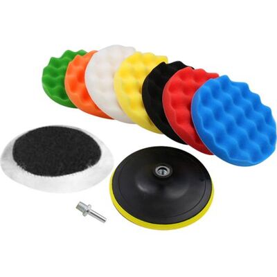 SIOKS Spugne Per Lucidatura Auto, Kit Da 10 Pezzi Con Adattatore Per Trapano Per Lucidatura E Ceratura Auto (10 Cm) SIOKS Spugne Per Lucidatura Auto, Kit Da 10 Pezzi Con Adattatore Per Trapano Per Lucidatura E Ceratura Auto (10 Cm)