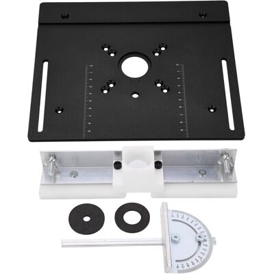 VISTRECK Piastra Di Base In Metallo Per Fresatrice, Piastra Di Base In Alluminio Per Sega Da Tavolo, C VISTRECK Piastra Di Base In Metallo Per Fresatrice, Piastra Di Base In Alluminio Per Sega Da Tavolo, C