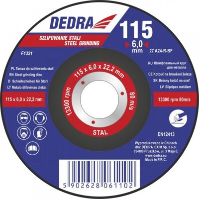 DEDRA Mola F1321 115 Mm Spessore 6 Mm DEDRA Mola F1321 115 Mm Spessore 6 Mm