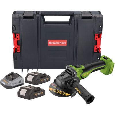 Procraft Smerigliatrice Angolare A Batteria Pga22-bb 20 V 125 Mm Brushless + 2x Batteria 2,0 Ah + Caricabatteria + Valigetta Porta Attrezzi Rhino Procraft Smerigliatrice Angolare A Batteria Pga22-bb 20 V 125 Mm Brushless + 2x Batteria 2,0 Ah + Caricabatteria + Valigetta Porta Attrezzi Rhino