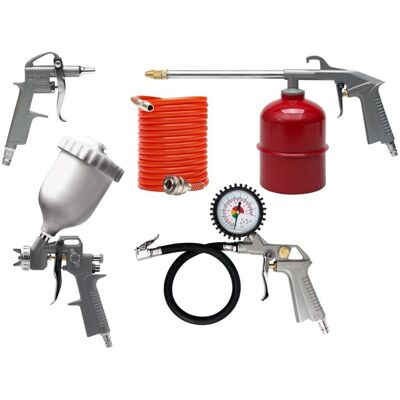VOREL Set De Utensili Pneumatici 5 Pezzi, Ideali Per Officine E Fai Da Te, Ad Alte Prestazioni E Durevoli De Utensili De. - VOREL Set De Utensili Pneumatici 5 Pezzi, Ideali Per Officine E Fai Da Te, Ad Alte Prestazioni E Durevoli De Utensili De. -