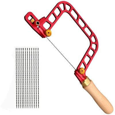 OEM Sega A Traforo Per La Lavorazione Del Legno, Telaio In Lega Di Alluminio, Manico In Legno Da 337 Mm Con Lama Diamantata, Versatile Per Il Taglio Di Ceramica, Vetro, Legno E Metallo. OEM Sega A Traforo Per La Lavorazione Del Legno, Telaio In Lega Di Alluminio, Manico In Legno Da 337 Mm Con Lama Diamantata, Versatile Per Il Taglio Di Ceramica, Vetro, Legno E Metallo.