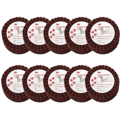 Spazzola Scotch-Brite 3M CB-ZS 120 Grain - Ø 75mm - Strumento di finitura Spazzola Scotch-Brite 3M CB-ZS 120 Grain - Ø 75mm - Strumento di finitura