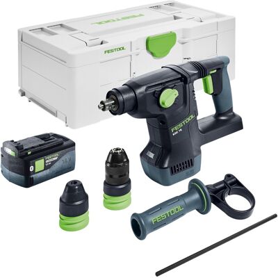 Festool Martello Combinato A Batteria Khc 18 Eb-basic 18 V 2,6 J Sds-plus Brushless + 1x Batteria Ricaricabile 5,0 Ah + Systainer - Senza Caricabatterie Festool Martello Combinato A Batteria Khc 18 Eb-basic 18 V 2,6 J Sds-plus Brushless + 1x Batteria Ricaricabile 5,0 Ah + Systainer - Senza Caricabatterie