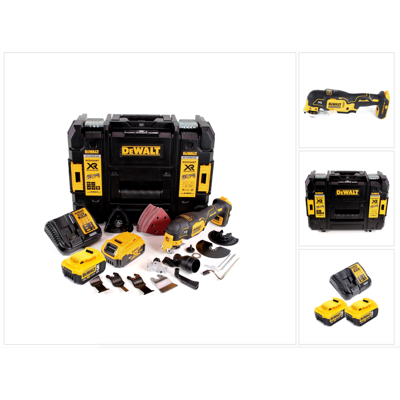 DeWalt Dcs 356 P2 Utensile Multifunzione Oscillante A Batteria 18v / Brushless + Set Di 35 Accessori + 2x Batterie 5,0ah + Caricabatterie + Valigetta Tstak - DeWalt Dcs 356 P2 Utensile Multifunzione Oscillante A Batteria 18v / Brushless + Set Di 35 Accessori + 2x Batterie 5,0ah + Caricabatterie + Valigetta Tstak -