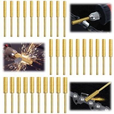 SANS MARQUE Set Di 30 Pezzi Per Affilare La Catena Della Motosega, Affilatore Diamantato Per Catene Di Motosega, Lima Per Catene Di Motosega, 3 Diverse Misure Per Affilare E Levigare La Catena Della Motosega SANS MARQUE Set Di 30 Pezzi Per Affilare La Catena Della Motosega, Affilatore Diamantato Per Catene Di Motosega, Lima Per Catene Di Motosega, 3 Diverse Misure Per Affilare E Levigare La Catena Della Motosega