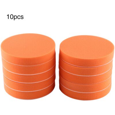OEM Kit Di 10 Spugne Lucidanti Da 6" (150 Mm) Con Tampone Per Cera Per Lucidatrice Auto, Colore Arancione OEM Kit Di 10 Spugne Lucidanti Da 6" (150 Mm) Con Tampone Per Cera Per Lucidatrice Auto, Colore Arancione