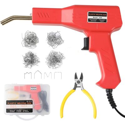 TREETALK Saldatrice Per Plastica Da 50 W, Saldatrice A Caldo Per Plastica, Kit Di Riparazione Paraurti Auto Con 200 Punti Metallici A Caldo TREETALK Saldatrice Per Plastica Da 50 W, Saldatrice A Caldo Per Plastica, Kit Di Riparazione Paraurti Auto Con 200 Punti Metallici A Caldo