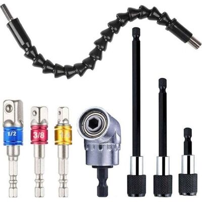 SIOKS Portainserti Magnetico Per Cacciavite, 3 Inserti Magnetici Per Cacciavite Con Attacco Esagonale + 1 Punta Per Trapano Ad Angolo Retto + 1 Mandrino Di Prolunga Flessibile Per Trapano + 3 Inserti Per Av SIOKS Portainserti Magnetico Per Cacciavite, 3 Inserti Magnetici Per Cacciavite Con Attacco Esagonale + 1 Punta Per Trapano Ad Angolo Retto + 1 Mandrino Di Prolunga Flessibile Per Trapano + 3 Inserti Per Av