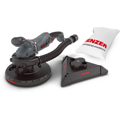 MENZER Levigatrice Per Muri Tsw 225 Av Con Filtro Cambio Testa E Aspirazione Integrata Incl. Set Di Abrasivi - MENZER Levigatrice Per Muri Tsw 225 Av Con Filtro Cambio Testa E Aspirazione Integrata Incl. Set Di Abrasivi -