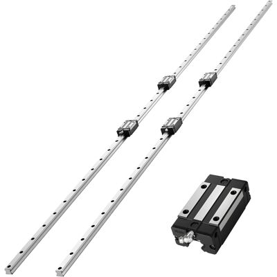VEVOR Kit Guida Lineare Hgr20 2 Pezzi Da 2000 Mm, Guide Lineari 4 Blocchi Di Scorrimento Con Cuscinetti, Kit Antiruggine Per Fai Da Te, Router Cnc, Torni, Fresatrici, Stampanti 3d VEVOR Kit Guida Lineare Hgr20 2 Pezzi Da 2000 Mm, Guide Lineari 4 Blocchi Di Scorrimento Con Cuscinetti, Kit Antiruggine Per Fai Da Te, Router Cnc, Torni, Fresatrici, Stampanti 3d