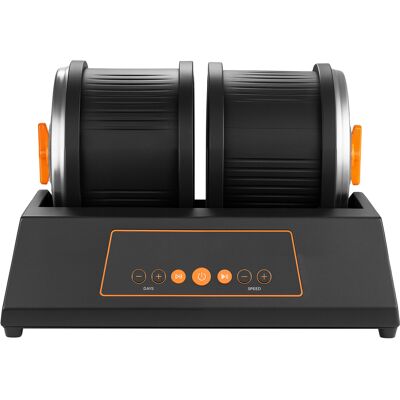 MOPHORN Lucidatrice Elettrica Per Rocce Con Doppio Tamburo, Capacità Di Carico 3,63 Kg, 4 Livelli Di Velocità, Timer Integrato, Pannello Di Controllo E Adattatore, Colore Nero MOPHORN Lucidatrice Elettrica Per Rocce Con Doppio Tamburo, Capacità Di Carico 3,63 Kg, 4 Livelli Di Velocità, Timer Integrato, Pannello Di Controllo E Adattatore, Colore Nero