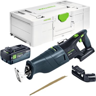 Festool Rsc 18 Eb-basic Sega A Gattopardo A Batteria 18 V Brushless + 1x Batteria 8,0 Ah + Caricabatteria Rapido + Systainer Festool Rsc 18 Eb-basic Sega A Gattopardo A Batteria 18 V Brushless + 1x Batteria 8,0 Ah + Caricabatteria Rapido + Systainer