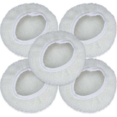 DPZO Set Di 5 Cuffie Lucidanti, Kit Di Dischi Lucidanti Per Auto Da 125-150 Mm, Cuffia In Lana, Tamponi Per Ceratura Per La Maggior Parte Delle Lucidatrici Per Auto DPZO Set Di 5 Cuffie Lucidanti, Kit Di Dischi Lucidanti Per Auto Da 125-150 Mm, Cuffia In Lana, Tamponi Per Ceratura Per La Maggior Parte Delle Lucidatrici Per Auto