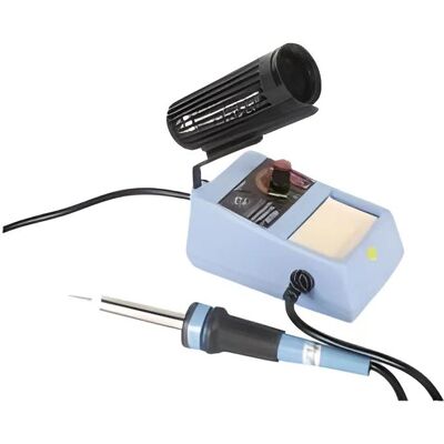 Stazione di saldatura Velleman 50 W - Regolabile, Blu, Controllo elettronico della temperatura Stazione di saldatura Velleman 50 W - Regolabile, Blu, Controllo elettronico della temperatura