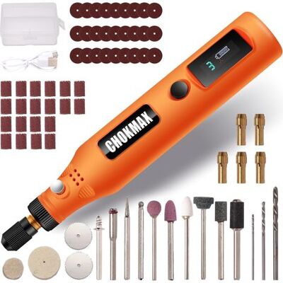 AIAILIKILL Mini Multiutensile, Set Di Levigatura A 3 Velocità Con 72 Accessori, Porta Di Ricarica Type-c, Strumento Artigianale Per Incisione, Levigatura, Lucidatura, Foratura, Brunitura, Arancione - AIAILIKILL Mini Multiutensile, Set Di Levigatura A 3 Velocità Con 72 Accessori, Porta Di Ricarica Type-c, Strumento Artigianale Per Incisione, Levigatura, Lucidatura, Foratura, Brunitura, Arancione -