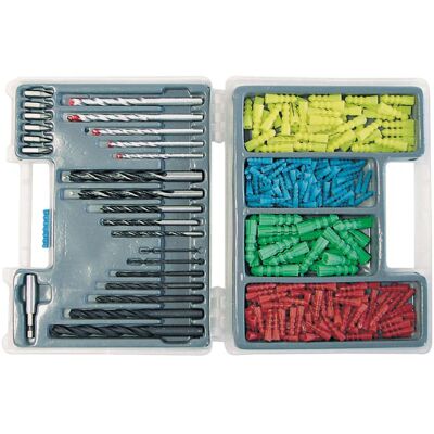 IMPORT Set Di Punte Mega 47001 300 Pezzi Metallo Legno Cemento IMPORT Set Di Punte Mega 47001 300 Pezzi Metallo Legno Cemento