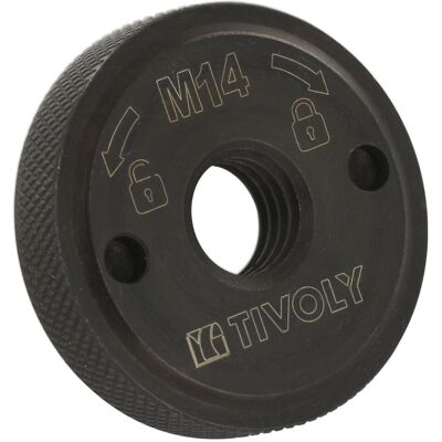 TIVOLY - Dado Di Serraggio Rapido M14 Per Smerigliatrice. Per Serraggio Rapido Senza Chiavi. Per Smerigliatrici 115 E 125 Mm Di Tutte Le Marche TIVOLY - Dado Di Serraggio Rapido M14 Per Smerigliatrice. Per Serraggio Rapido Senza Chiavi. Per Smerigliatrici 115 E 125 Mm Di Tutte Le Marche