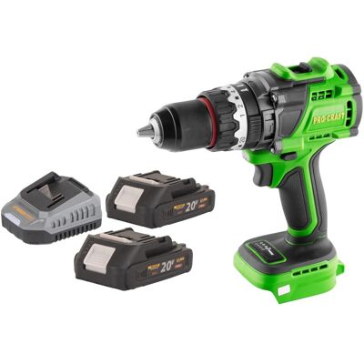 Procraft Avvitatore A Percussione A Batteria Pa18probl-bb 20 V 180 Nm Brushless + 2x Batteria 2,0 Ah + Caricabatteria Procraft Avvitatore A Percussione A Batteria Pa18probl-bb 20 V 180 Nm Brushless + 2x Batteria 2,0 Ah + Caricabatteria