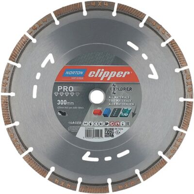 Disco da taglio diamantato Saint-Gobain Explorer D.300mm - Materiali duri Disco da taglio diamantato Saint-Gobain Explorer D.300mm - Materiali duri