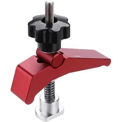 XISRENS Set Di Morsetti A T In Lega Di Alluminio, Morsetto Di Fissaggio Ad Azione Rapida, Kit Di Morsetti A T Con Scanalatura A T, Utensili Per La Lavorazione Del Legno (1 Pz) XISRENS Set Di Morsetti A T In Lega Di Alluminio, Morsetto Di Fissaggio Ad Azione Rapida, Kit Di Morsetti A T Con Scanalatura A T, Utensili Per La Lavorazione Del Legno (1 Pz)