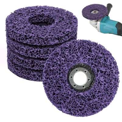 OEM Set Di 5 Dischi Csd Da 125 Mm Per Smerigliatrici Angolari. Dischi Abrasivi Grossolani E Antiruggine. Accessorio Per Macinazione, Dischi Per Pulizia Grossolana. Disco Csd Viola Per Rimuovere Vernice E OEM Set Di 5 Dischi Csd Da 125 Mm Per Smerigliatrici Angolari. Dischi Abrasivi Grossolani E Antiruggine. Accessorio Per Macinazione, Dischi Per Pulizia Grossolana. Disco Csd Viola Per Rimuovere Vernice E